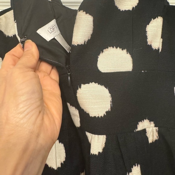 LOFT large polka dots dress - Picture 4 of 6